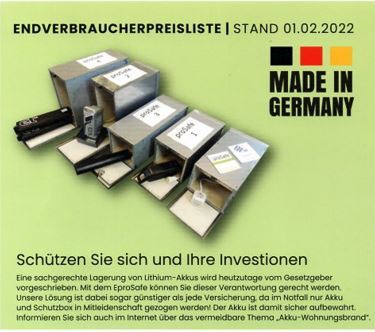EproSafe Akkuschutzboxen